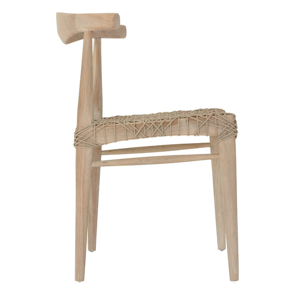 SWENI HORN DINING CHAIR | NATURAL ROPE | IN-OUTDOORS - Green Design Gallery