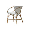 TIDE ARM DINING CHAIR | WHITE + NATURAL - Green Design Gallery