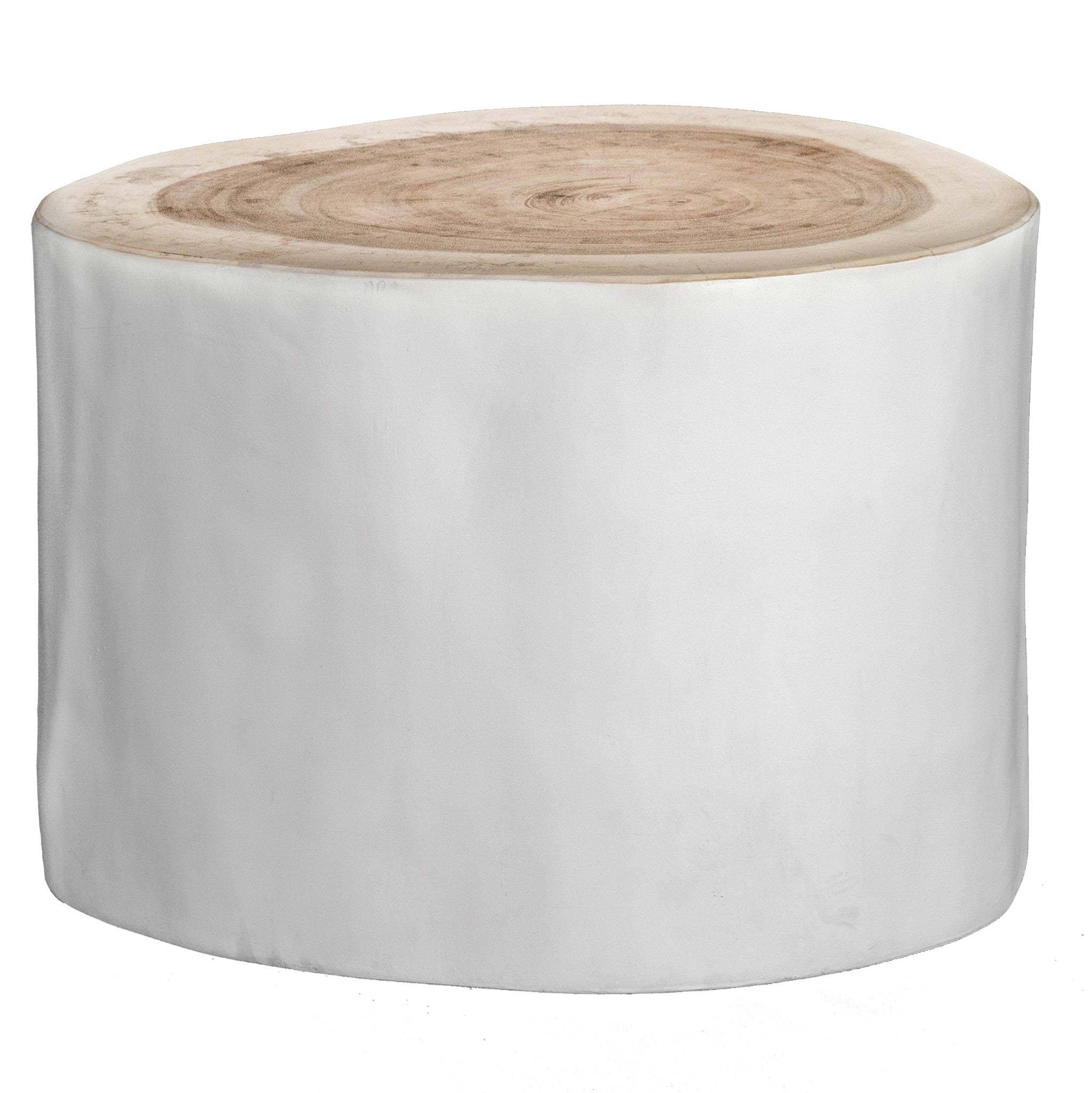 White trunk deals side table